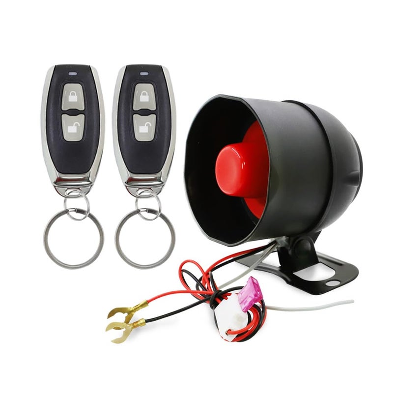 VJOYCAR Wireless Car Alarm with Remote Control AntiTheft Burglar Vibration Sensor Horn Siren Universal 12V Vehicle Security System Auto DIY Install New Manual Control2