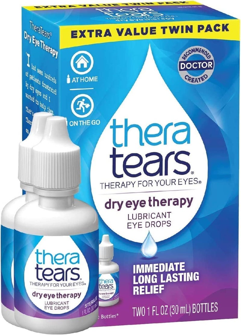 TheraTears Lubricant Eye Drops  1 oz Pack of 2 - Image 1