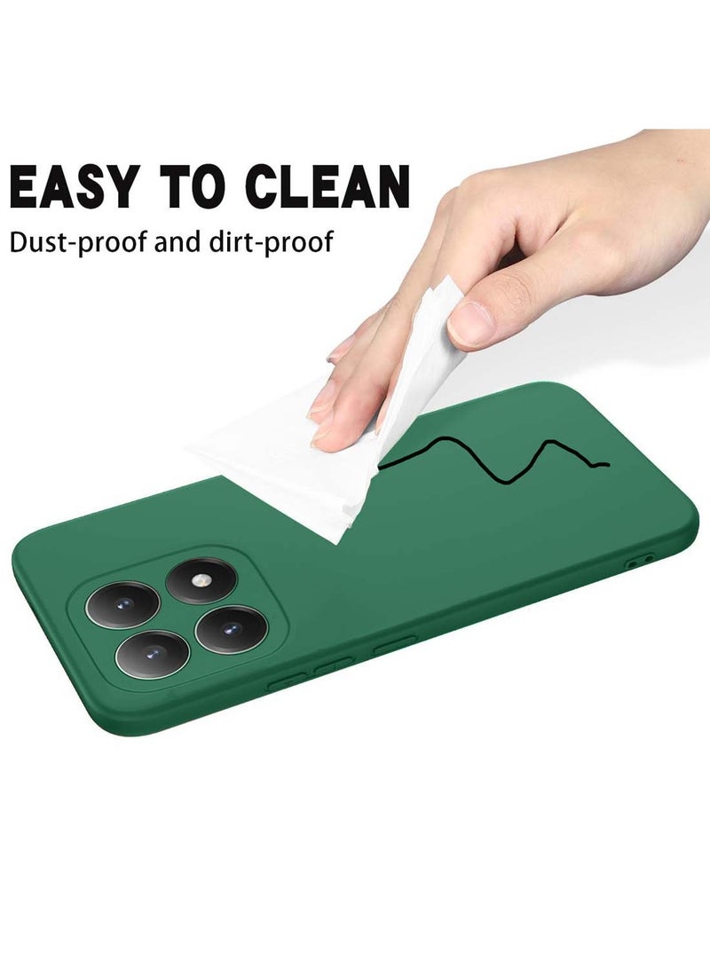 Wtech Xiaomi 15T 5G 2025 Soft Liquid Silicone Case Cover (MCRPSN) - Dark Green - Image 5