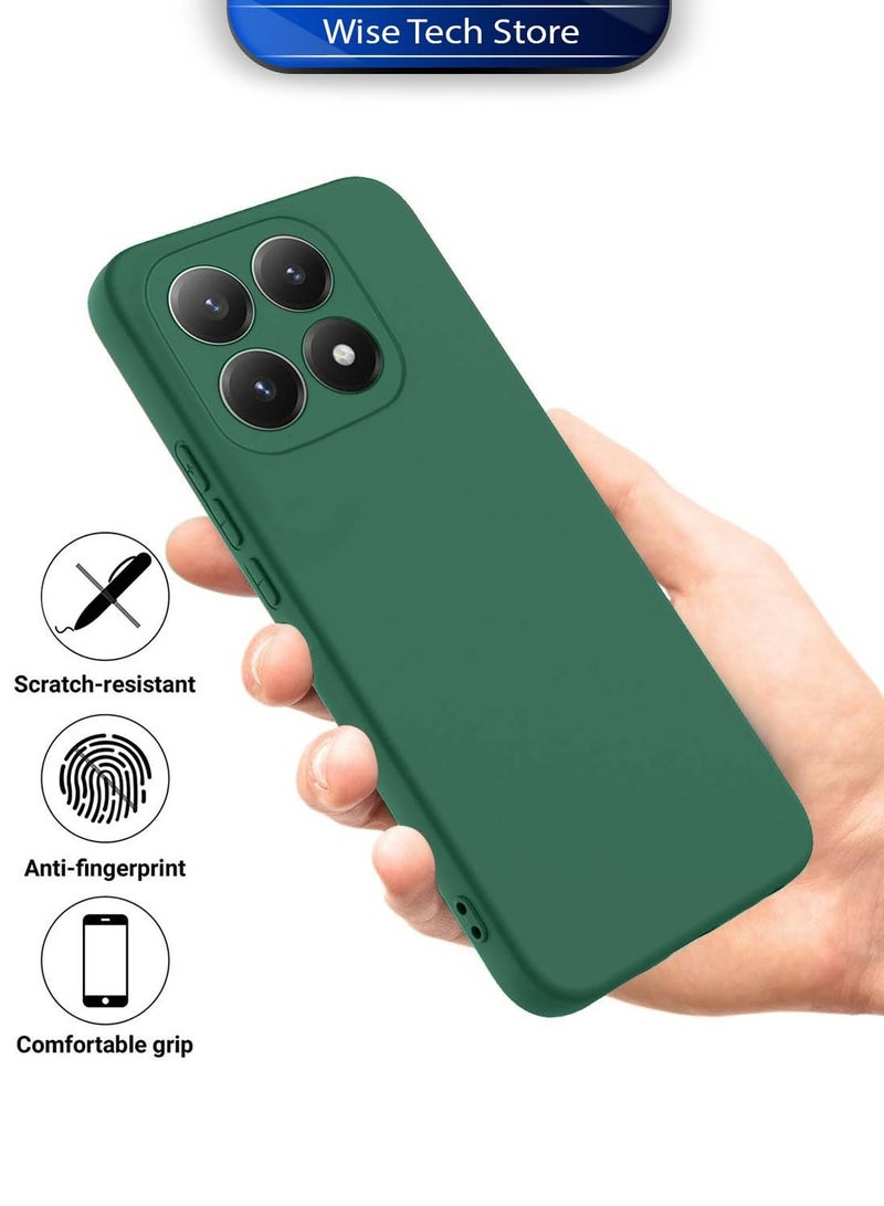 Wtech Xiaomi 15T 5G 2025 Soft Liquid Silicone Case Cover (MCRPSN) - Dark Green - Image 2