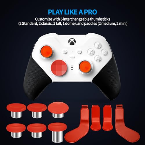 KOOWOD Accessories for Xbox Elite Controller Series 2-13 in 1 Replacement Paddles Thumbsticks Analog Sticks Joystick Parts Repair Kit Component Set with 2 D-Pads, 1 Tool - Image 3