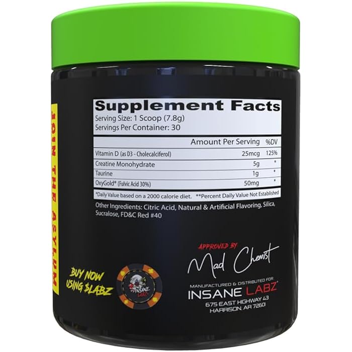 Insane Labz Creatine Craig - Flavored, Pre Workout, Post Workout, Build Muscle (30 Servings (Pack of 1), Fruit Punch) - Image 2