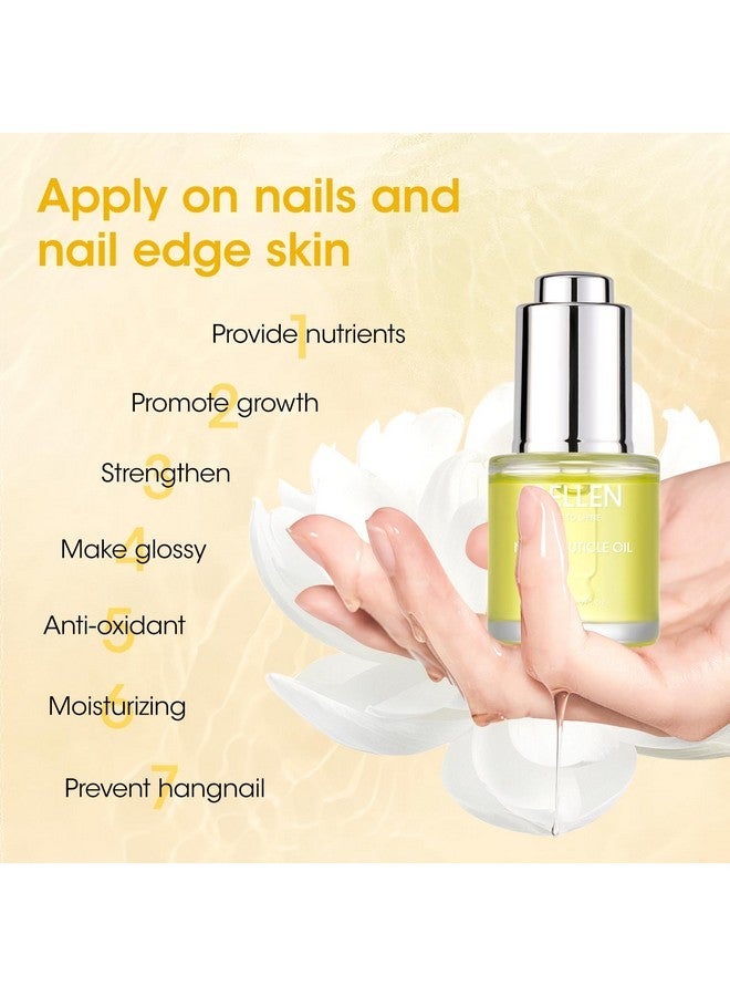 Gellen Organic Nail Cuticle Oil For Nails Growth And Strength, 20Ml 0.67 Fl.Oz Fingernail Nourishing Oil For Hydrating, Moisturizing, Strengthening - Image 3