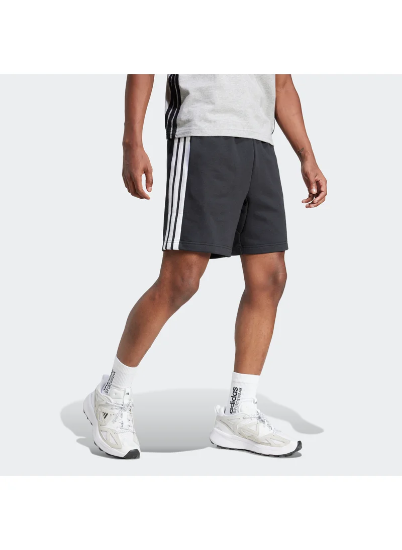 اديداس Essential 3 Stripe French Terry Shorts