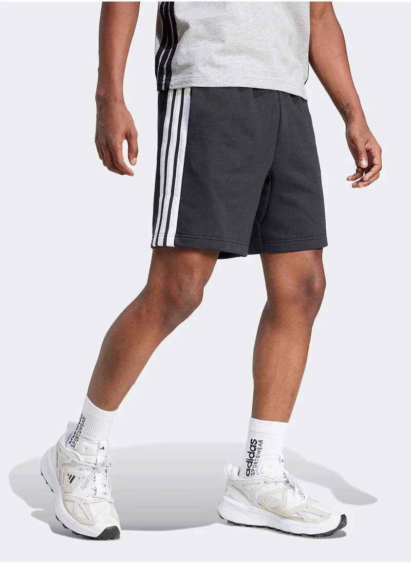 اديداس Essential 3 Stripe French Terry Shorts