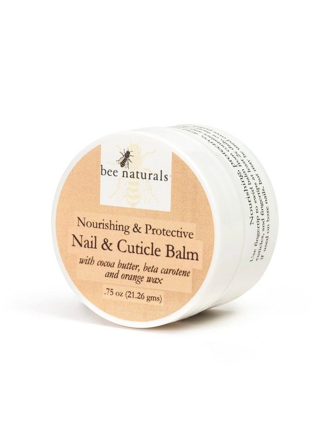 Bee Naturals Nail & Cuticle Balm - Cocoa Butter & Beta Carotene Blend for Strong, Smooth Nails - luscious natural tangerine fragance Shea Butter & Beeswax Cruelty-Free Nail Care  - Image 4
