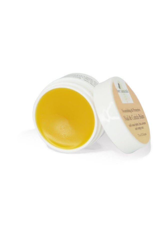 Bee Naturals Nail & Cuticle Balm - Cocoa Butter & Beta Carotene Blend for Strong, Smooth Nails - luscious natural tangerine fragance Shea Butter & Beeswax Cruelty-Free Nail Care  - Image 3
