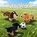 MorisMos 3 Packs Dachshund Stuffed Animals in Bulk13 Realistic Weiner Dog Toys for Kid Girl Boy AdultLifelike Weiner Dog Puppy PlushiesBulk Small Stuffed Animal Dachshund Gifts for Birthday Party - Image 4