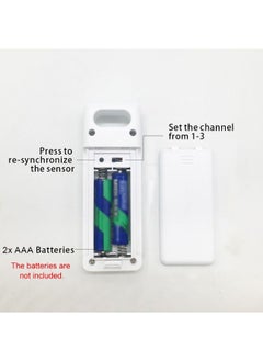 NIBEMINENT Outdoor Wire-Less Remote Temperature Sensor White 10.5 x 3.5centimeter  - Image 2