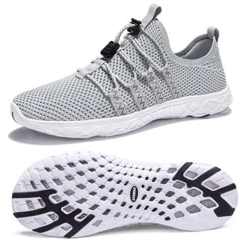 ATHMILE Water Shoes for Men Women Barefoot Hiking Swim River Shoes Adult Lake Pool Aqua Socks Beach Quick Dry for Hiking Surfing Kayaking Sport Accessories Camping Must Haves - Image 1