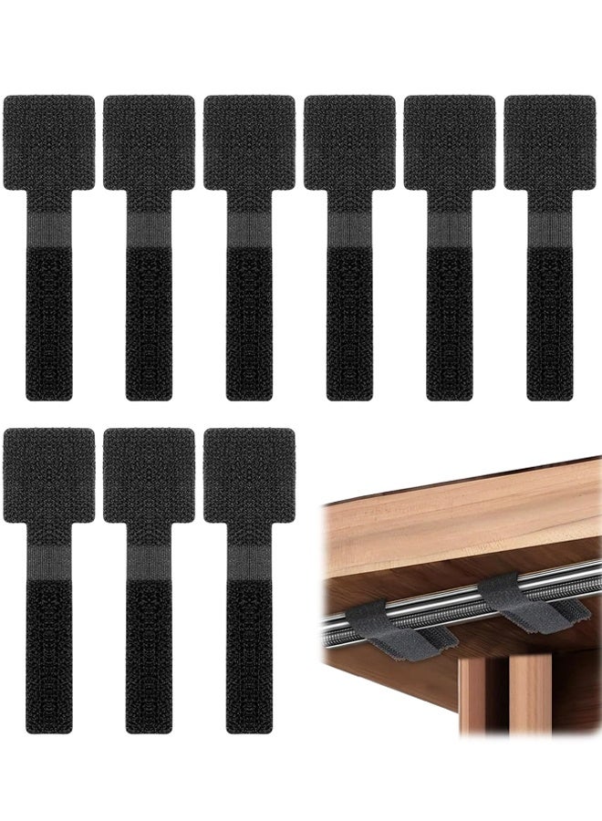 50 PCS Cable Management Under Desk Cord Organizer, Reusable Cord Holder for Electronics & PC, Home & Office Essentials(Black) - Image 1