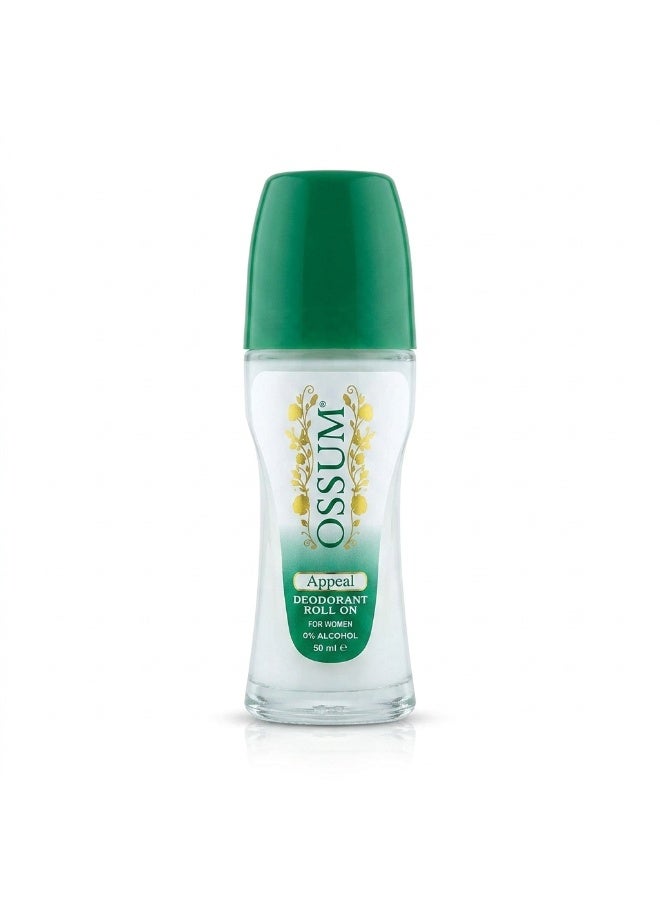 Appeal Deodorant Roll On for Women 0% Alcohol - 50 ml
