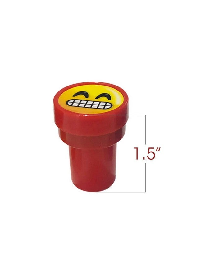 ArtCreativity ArtCreativity Emoticon Stamper for Kids, Pack of 24 Pre-Inked Emoji Kids Stamps, Smiley Happy Face Stamp Party Favor Birthday Gift Supplies Easter Piñata Fillers, Arts n Crafts Teacher Stamps Set - Image 3