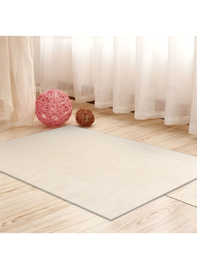 DANUBE HOME حصيرة نوفا المنجدة السميكة | نمط الألوان القابلة للغسل | حصيرة باب من البوليستر | حصيرة أرضية للمنزل 50X90 سم - كريمي - Image 5