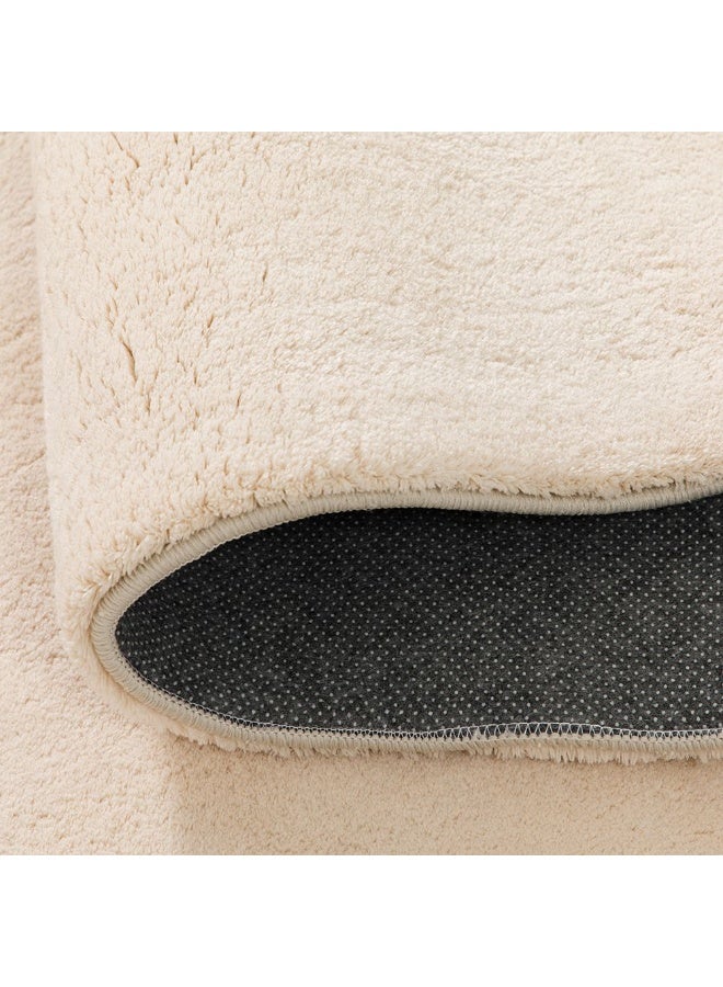 DANUBE HOME حصيرة نوفا المنجدة السميكة | نمط الألوان القابلة للغسل | حصيرة باب من البوليستر | حصيرة أرضية للمنزل 50X90 سم - كريمي - Image 3