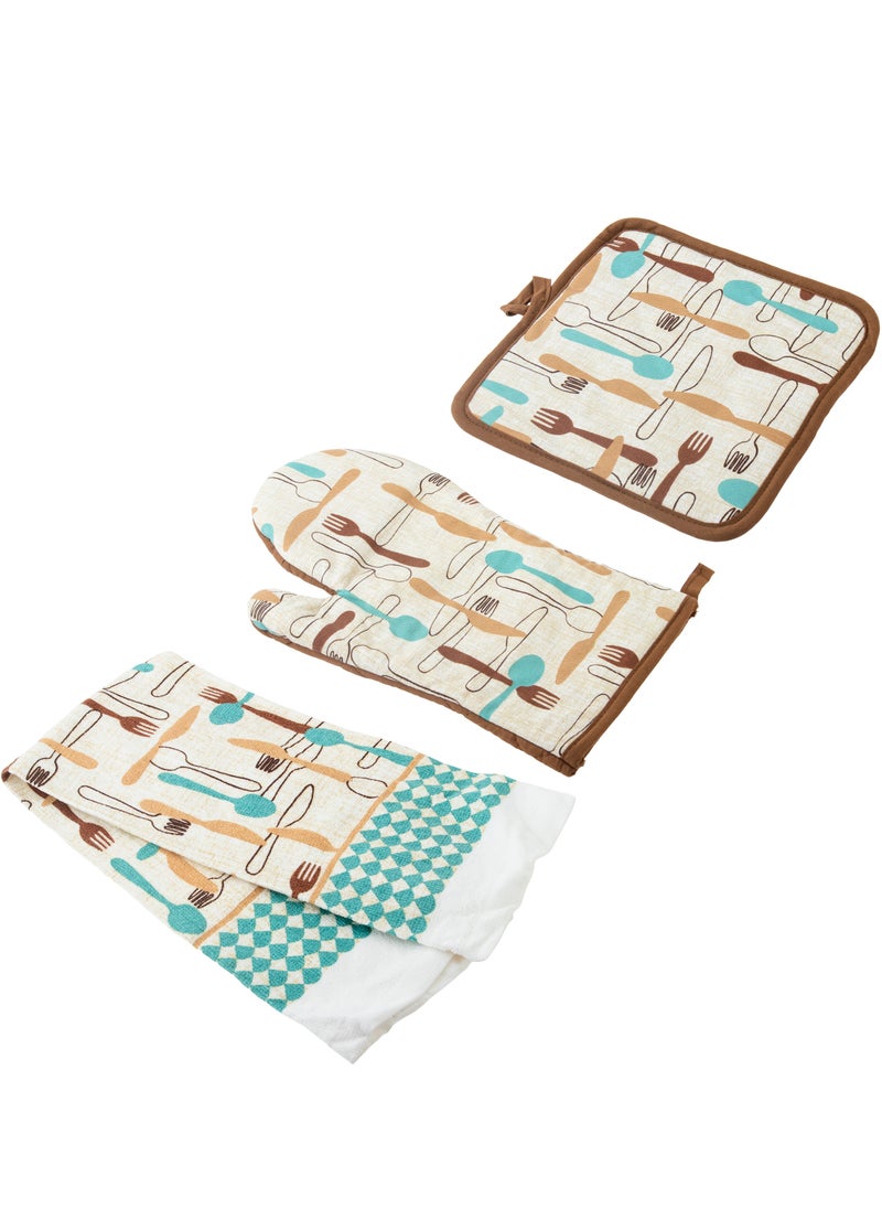 Dania - Kitchen set towel and heat holder and how to insulate heat from high quality cotton fabric in multiple colors and designs - Image 1
