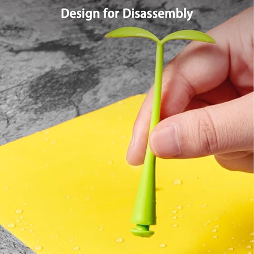 Zytiqt 2 Pack Drain Cover, Toilet Floor Anti-Smell Cover, Silicone Bean Sprouts Floor Sink Filter, Sewer Deodorant Cover Silicone Filter Bathroom Hair Catcher, Drainage Net（Yellow+White） - Image 5