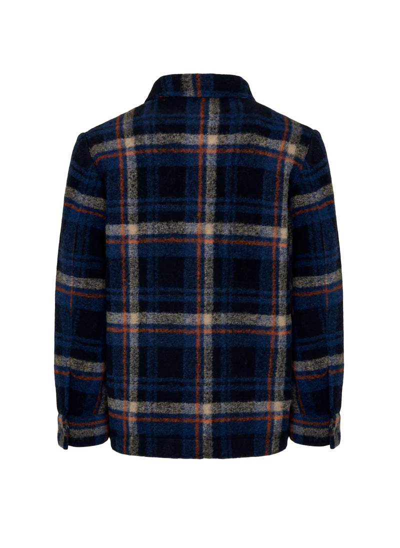 Camicissima PATCH POCKETS JACKET CHECKED JACKET WITH POCKETS