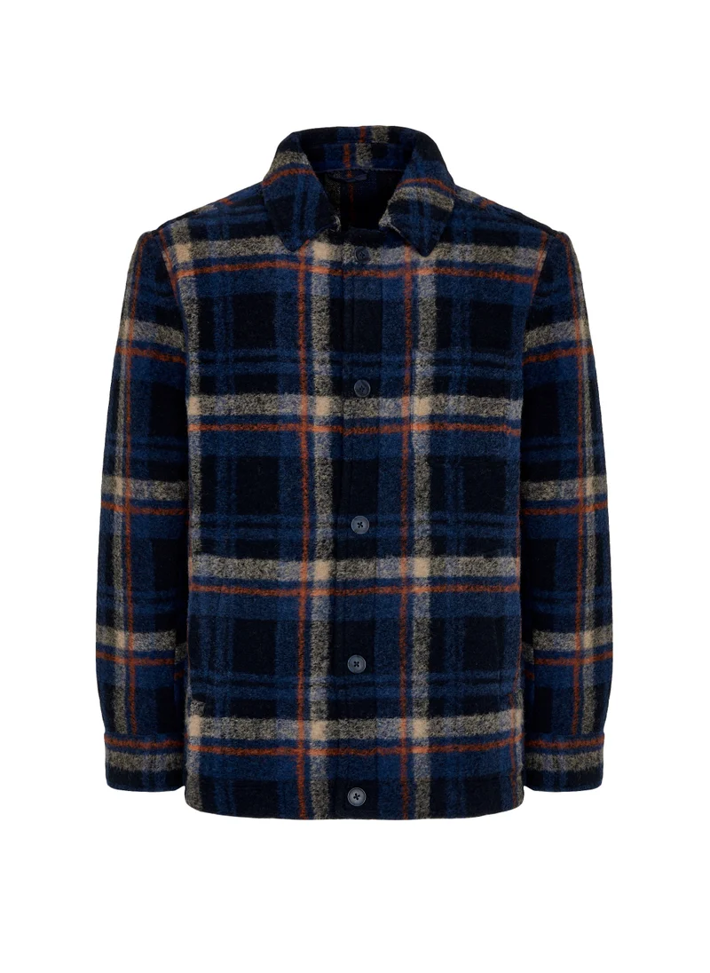 Camicissima PATCH POCKETS JACKET CHECKED JACKET WITH POCKETS