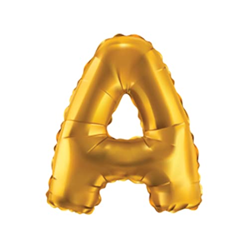 JUST PARTY Gold Letters Alphabets Foil Balloons for Birthday/Anniversary/Bachelorette/Wedding/Farewell & Other Ocassions, Make Your Own Custom Phrase - Image 1
