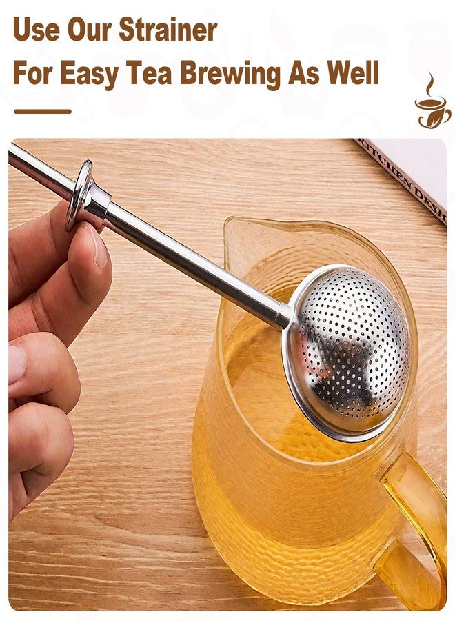 Muopay Powdered Sugar Shaker Duster, 2 PCS Sifter for Baking, Flour Duster for Baking, 304 Stainless Steel Powdered Sugar Spring Duster for Baking, Spring-operated Handle for Sugar Flour and Spices - Image 5