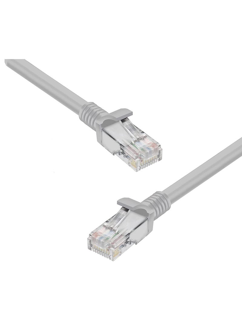 High Speed(20M/65.6 Feet) RJ45 Cat 6 Ethernet Patch Cable LAN Cable Compatible for PS4 PS3 Nintendo Switch Raspberry Pi 4 Smart TV Computer Modem Router Gray