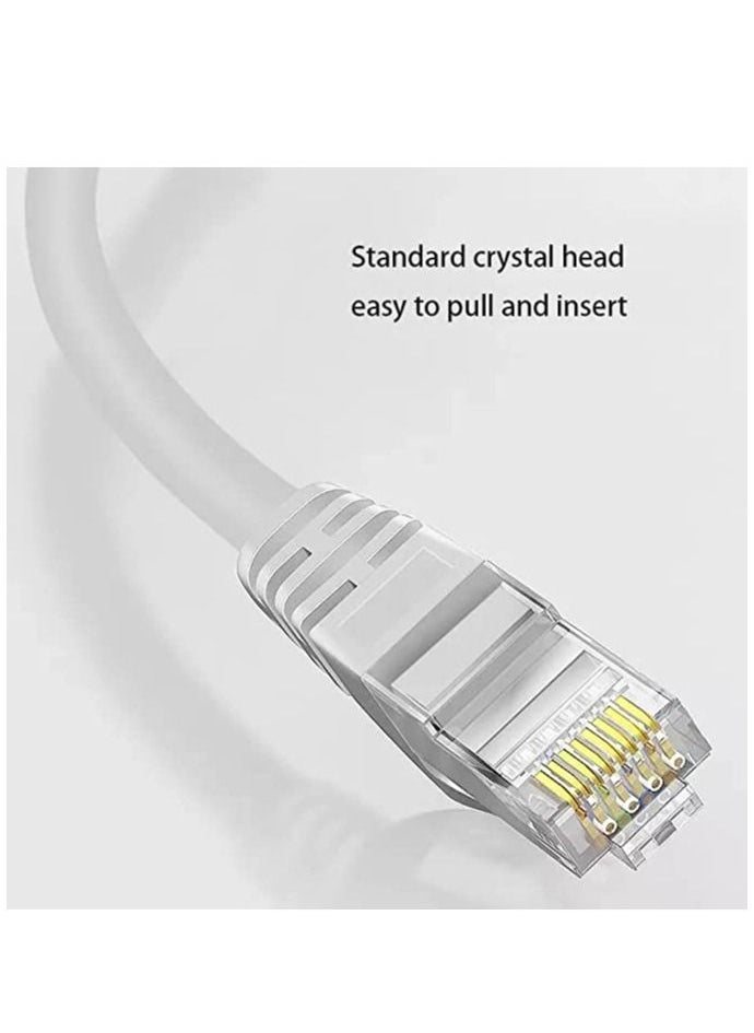 High Speed(20M/65.6 Feet) RJ45 Cat 6 Ethernet Patch Cable LAN Cable Compatible for PS4 PS3 Nintendo Switch Raspberry Pi 4 Smart TV Computer Modem Router Gray