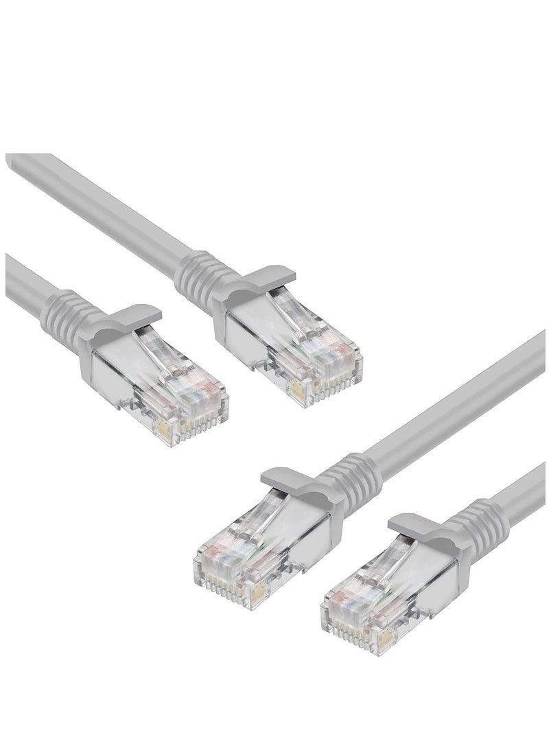 High Speed(20M/65.6 Feet) RJ45 Cat 6 Ethernet Patch Cable LAN Cable Compatible for PS4 PS3 Nintendo Switch Raspberry Pi 4 Smart TV Computer Modem Router Gray