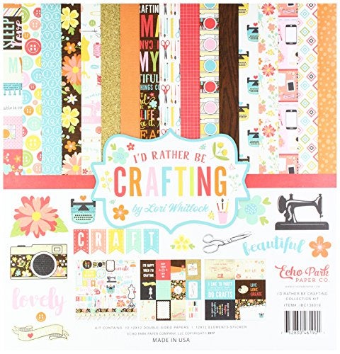 Echo Park Paper Company I'd Rather Be Crafting Collection Kit (IBC138016) - Image 1