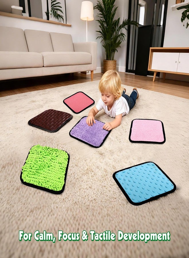 Cunsen Sensory Mats for Autistic Kids Assorted Textured Sensory Fabric - Sensory Walls, Early Sensory Exercise Sensory Toys for Autistic (10) - Image 2