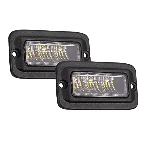 Raycharm راي تشارم 4.3" مصابيح LED مدمجة للطرق الوعرة، سطوع فائق 6000K أبيض بارد، شعاع واسع، ضوء عكسي وضوء احتياطي لجيب، شاحنة، UTV، ATV، مقاوم للماء/مضاد للصدمات IP68، 12V/24V، عبوة من 2 - Image 1