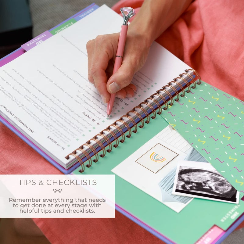Clever Fox Pregnancy Journal & Memory Book - Pregnancy Planner & Notebook for Expecting Moms â€“ Baby Keepsake, First Time Moms Gift (Lavender, 9" x 10.5") - Image 4