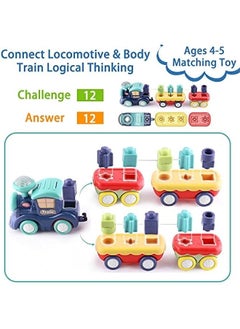Generic Toddler Musical Train Set Toys, Kids First Electric Railway Tracks Playset, Baby Choo Choo Train W/Learning Blocks, Birthday Gifts for 12 18 Month 1 2 3 4 Year Old Boy Girl Infant Child  - Image 5