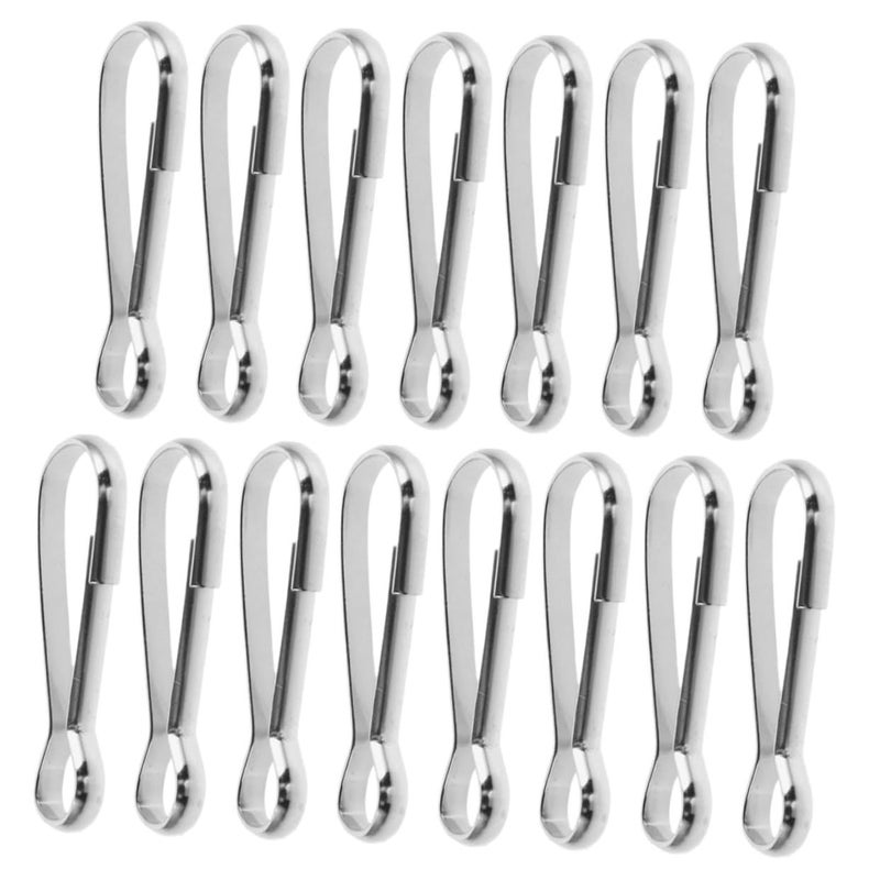 15pcs 40mm Stainless Steel Quick Release Snap Hooks For Residential And Event Flagpoles - Image 2