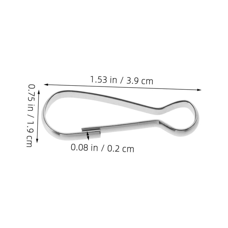 15pcs 40mm Stainless Steel Quick Release Snap Hooks For Residential And Event Flagpoles - Image 3
