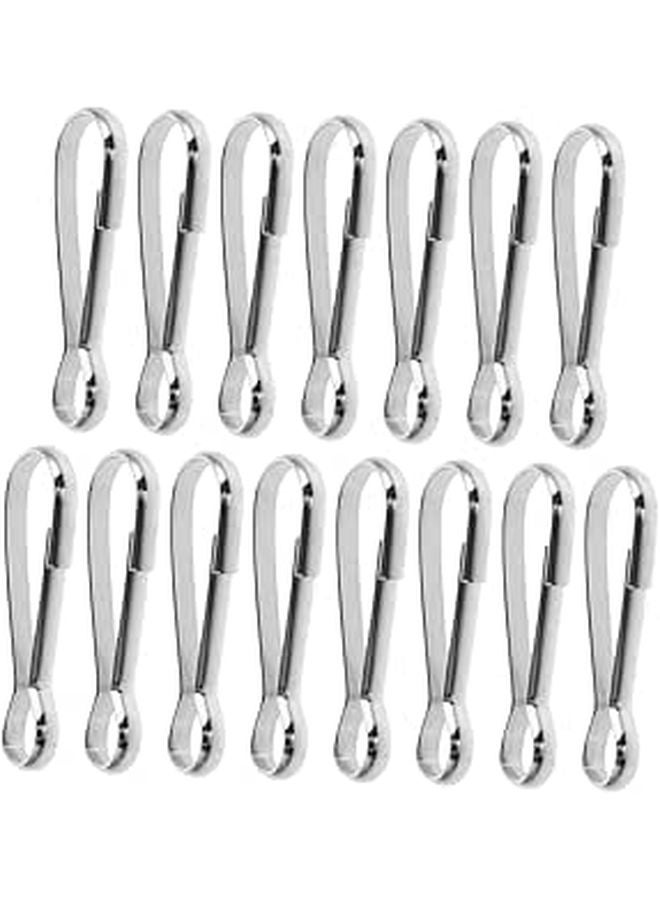 15pcs 40mm Stainless Steel Quick Release Snap Hooks For Residential And Event Flagpoles - Image 1