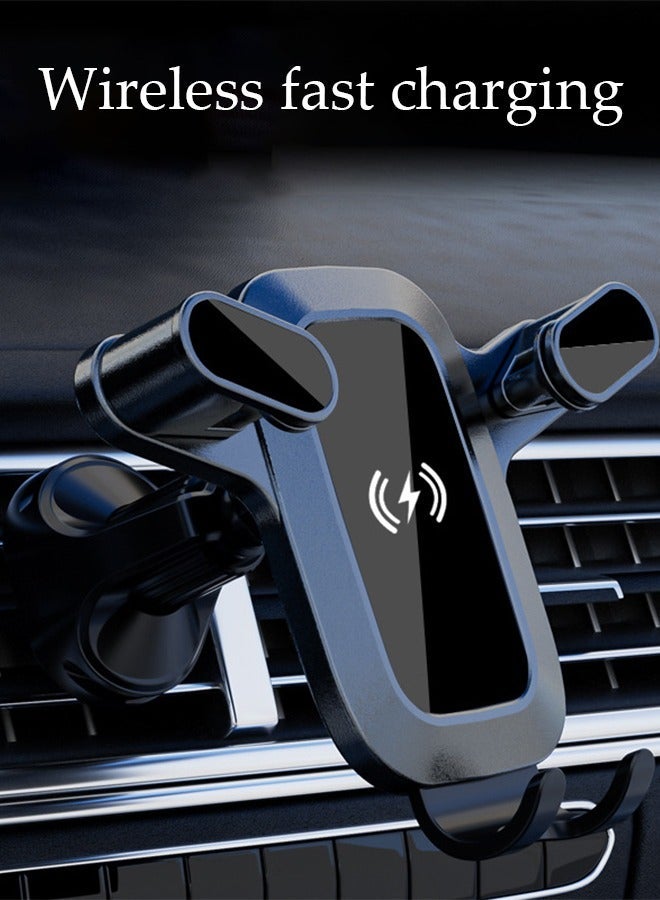 DUNISO Intelligent charging Car Phone Holder  Powerful Suction Hands-Free Cell Phone Mount for Air Vent Anti-Shake Mobile Holder with Compatible for All Cell Phones - Image 4