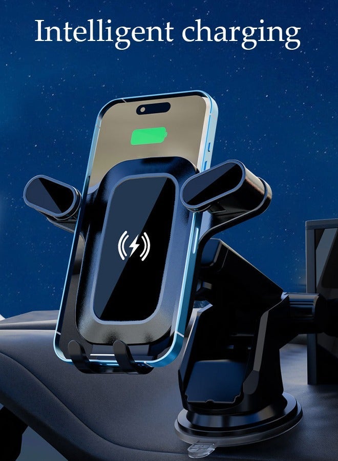 DUNISO Intelligent charging Car Phone Holder  Powerful Suction Hands-Free Cell Phone Mount for Air Vent Anti-Shake Mobile Holder with Compatible for All Cell Phones - Image 5