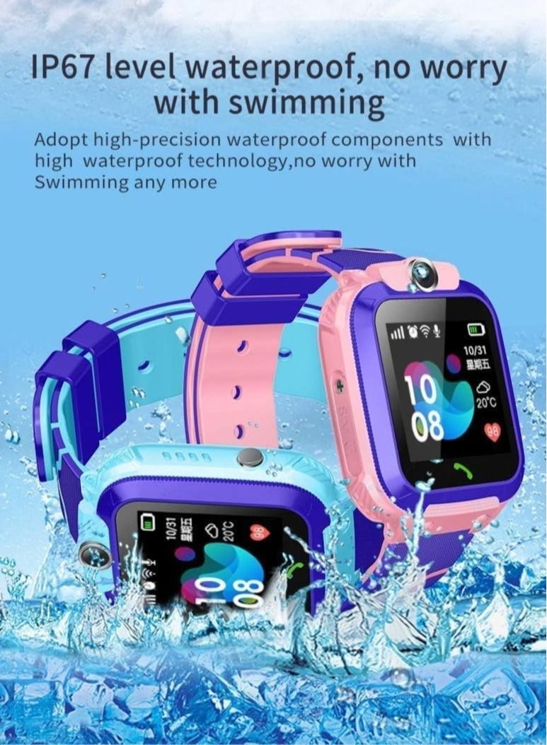 EVEREEN Kids Smart Watch for Boys and Girls, Kids' Watches with Games, 1.54-inch HD Touch Screen Smartwatch for Children with SOS Call Camera Music Player Game Alarm (Blue) - Image 3