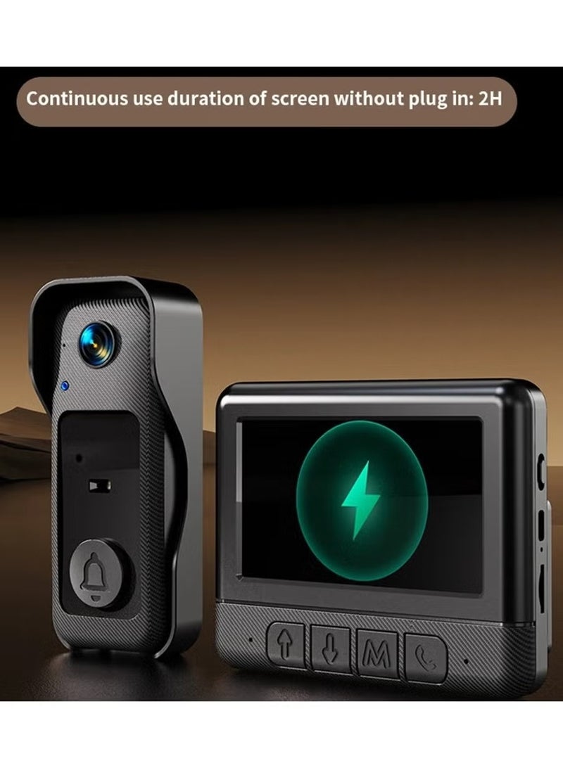 DIGI CORE X6 Video Doorbell with 4.3'' Monitor, 2.4G Wireless Intercom System, 130° HD Camera, IR Night Vision - Image 1