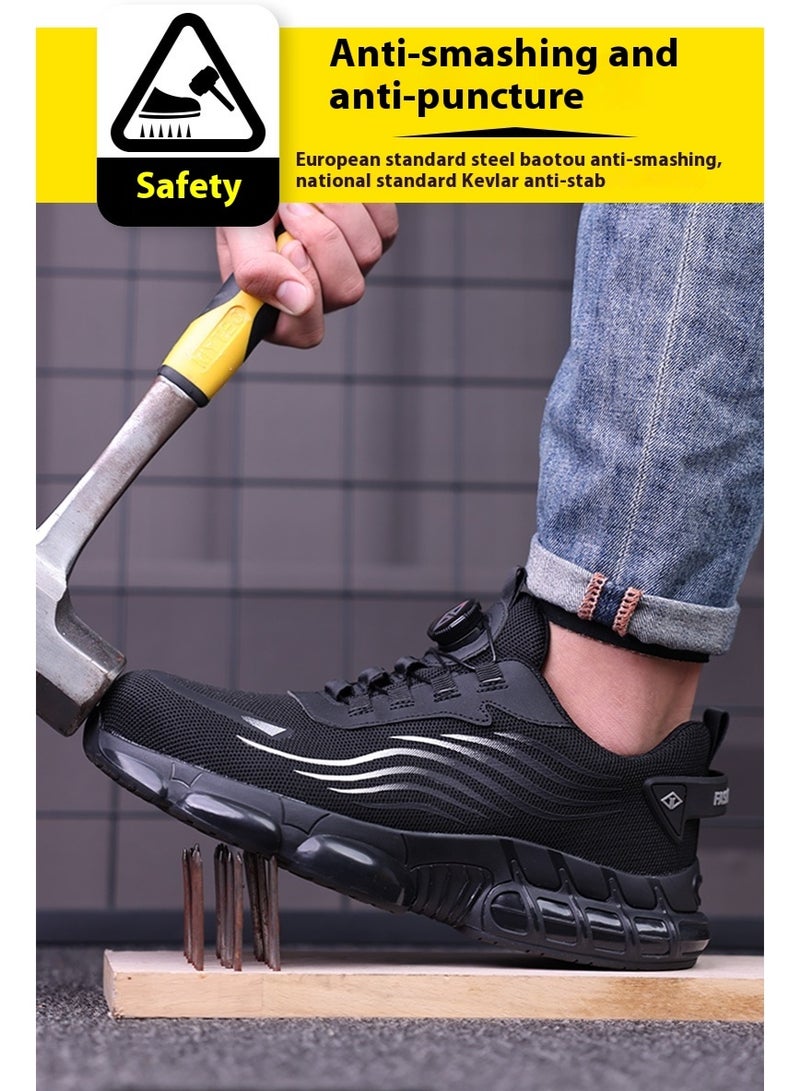 Steel Toe Shoes for Men Lightweight Safety Shoes Comfortable Puncture Proof Slip On Indestructible Work Shoes and Fashion Sneakers. - Image 4