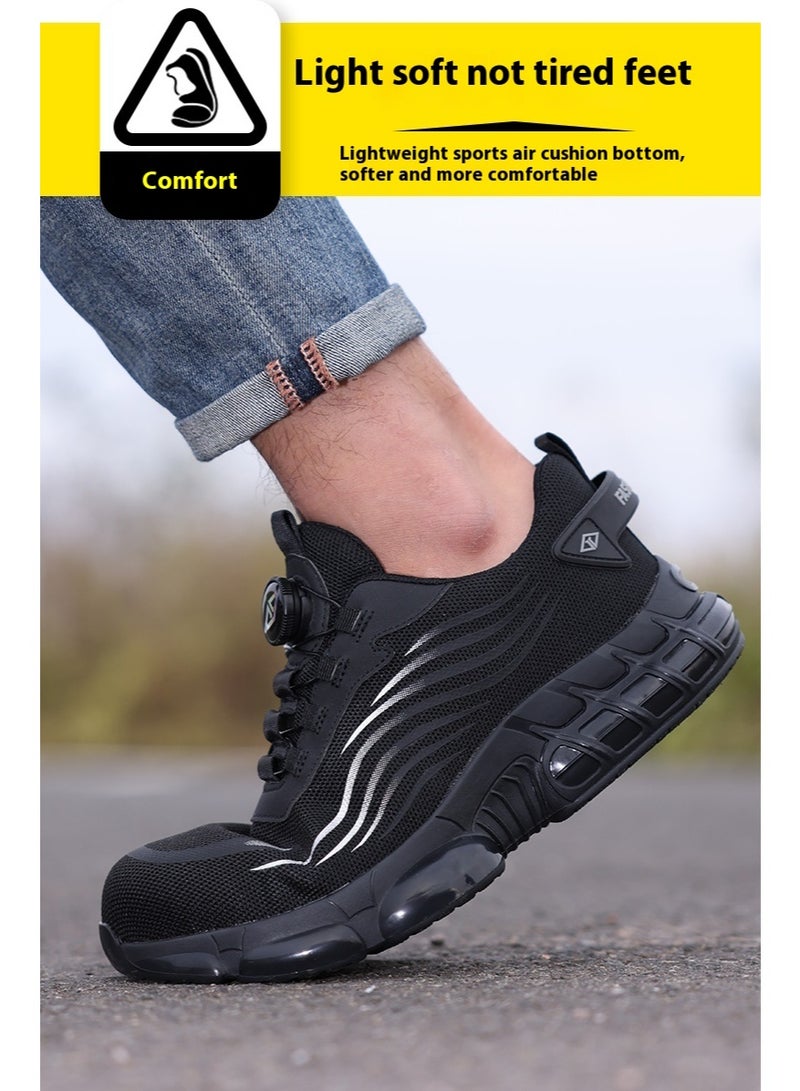 Steel Toe Shoes for Men Lightweight Safety Shoes Comfortable Puncture Proof Slip On Indestructible Work Shoes and Fashion Sneakers. - Image 5