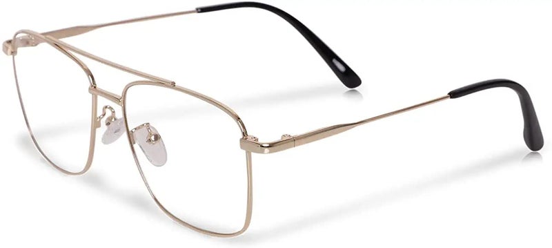 SAINTIMO VALTINA Computer glassBlueray Block Uv Protected Computer Glasses Frame for Men and Women (Unisex) - Medium Size (Golden) - Image 2