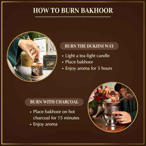 DUKHNI Maamoul Bakhoor Variety Box & Burner by Dukhni | Authentic Arabic Oud Bakhoor Incense | 10 pcs Bakhoor, 5 Mixed scents - Image 5