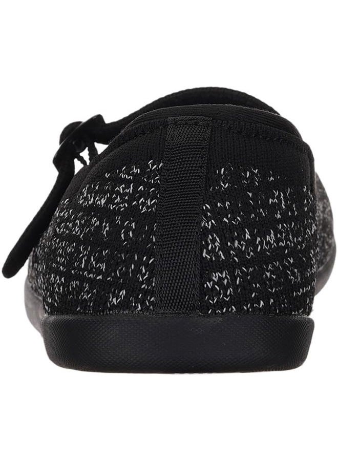 WHITIN Womens Wide Toe Box Barefoot Mary Jane Flats + Zero Drop, W95 | Black White, 8 - Image 3