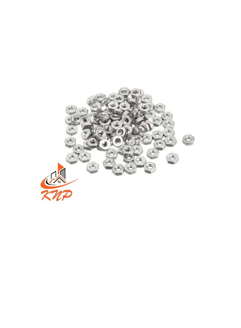 KNP KNP Steel Hexagon Nuts - Pack of 100 (M8) - Image 2