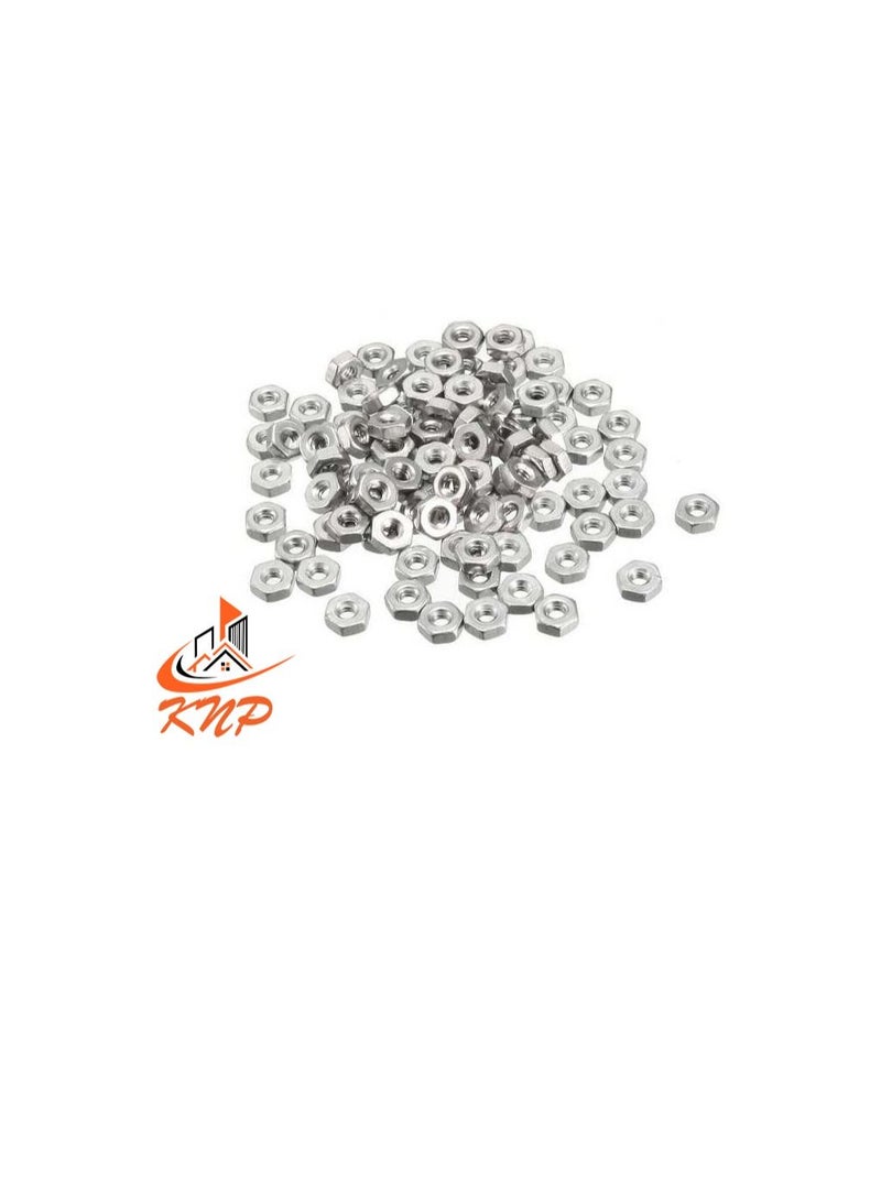 KNP KNP Steel Hexagon Nuts - Pack of 100 (M8) - Image 1