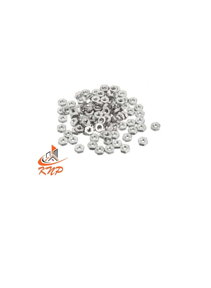 KNP KNP Steel Hexagon Nuts - Pack of 100 (M8) - Image 3
