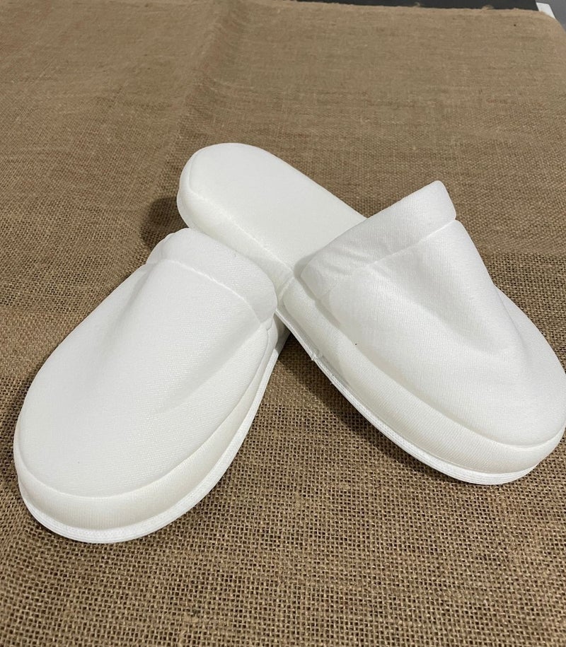 Private 50 Pairs Double Layer Polyester Towel Decorable Maternity Slippers Thick Sponge Sole Hotel Bathroom Slippers  - Image 2