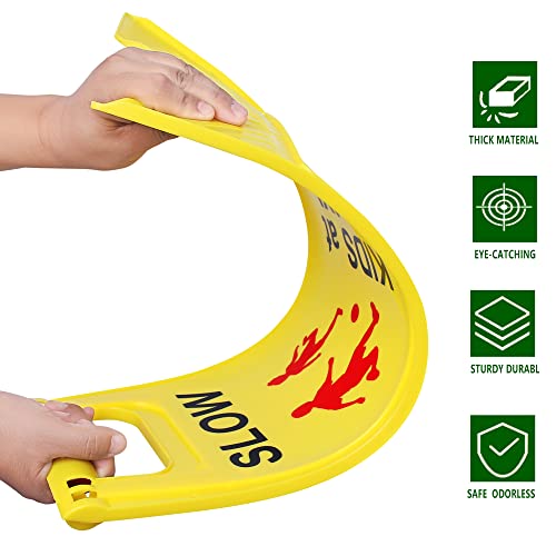 Juztec Children at Play Safety Signs - Street Kids Playing Signs (3 Pack) with Reflective Caution for Neighborhoods - Image 3